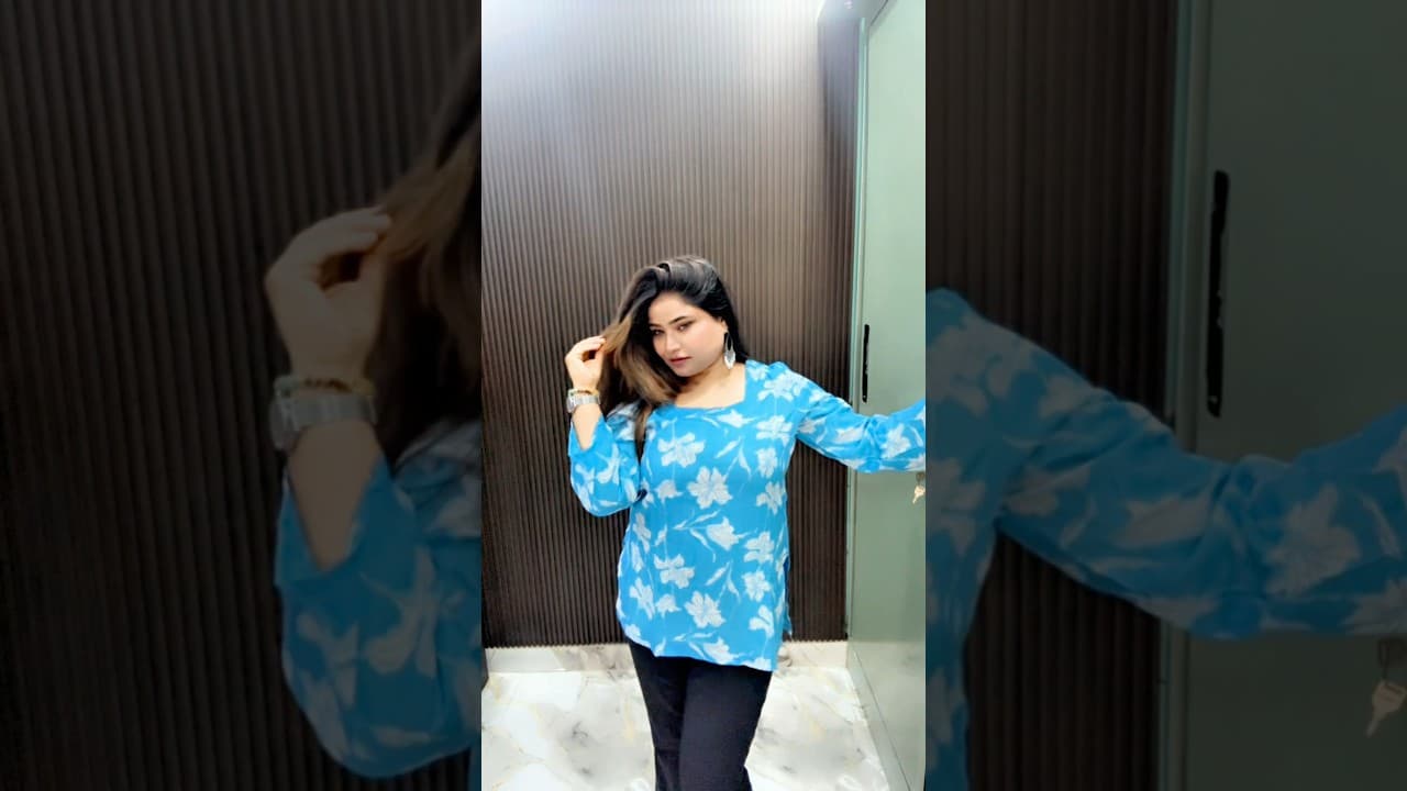 This blue top from Flipkart is giving main character energy ♥️ #foryou #flipkart #fashion #ethenic